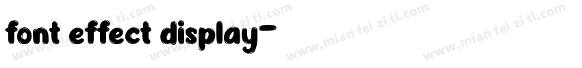 font effect display字体转换